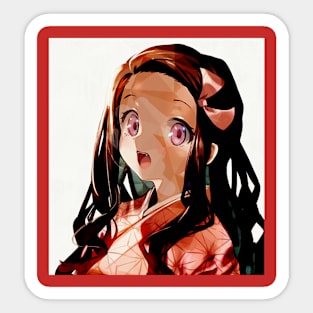 anime Kimetsu no Yaibac  kamado.nezuko Sticker